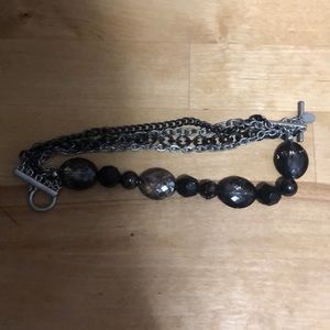 Black beaded costume bracelet